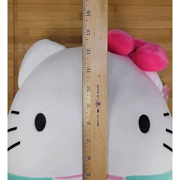 Squishmallows Hello Kitty Mint Green Pink Bow New With Tags By Sanrio 12" 2021 - Picture 14 of 14